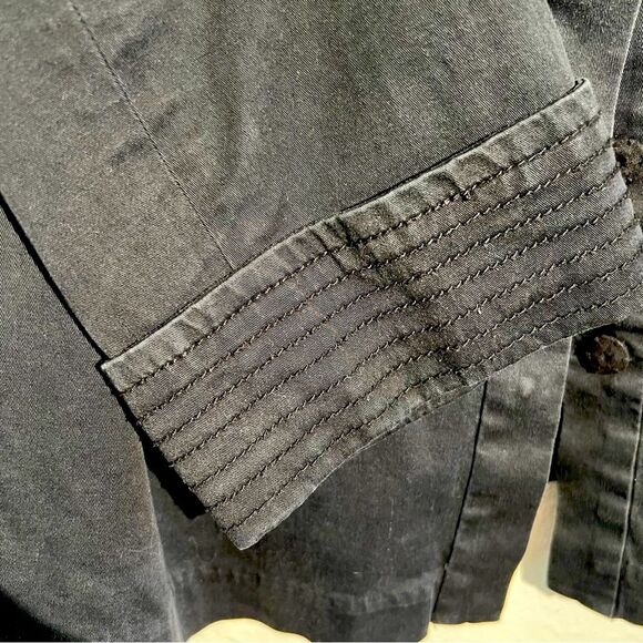 think tank button blazer jacket 🖤 ruffle neck 🖤 XL - Picture 5 of 8